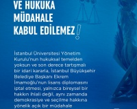 DEMOKRASİYE VE HUKUKA MÜDAHALE KABUL EDİLEMEZ